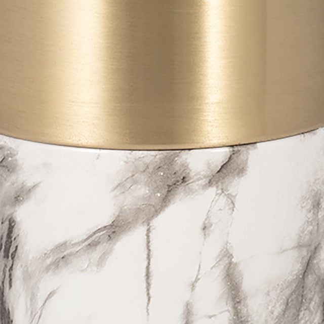 Gold Metal & Marble Table Lamp 25"*